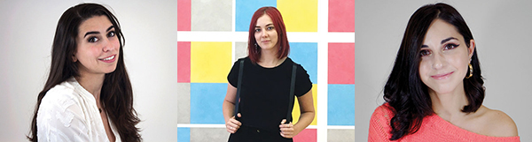 GDUSA students to watch list 2017 marianne issa el-khoury, pauline nyren, and kayla velocci